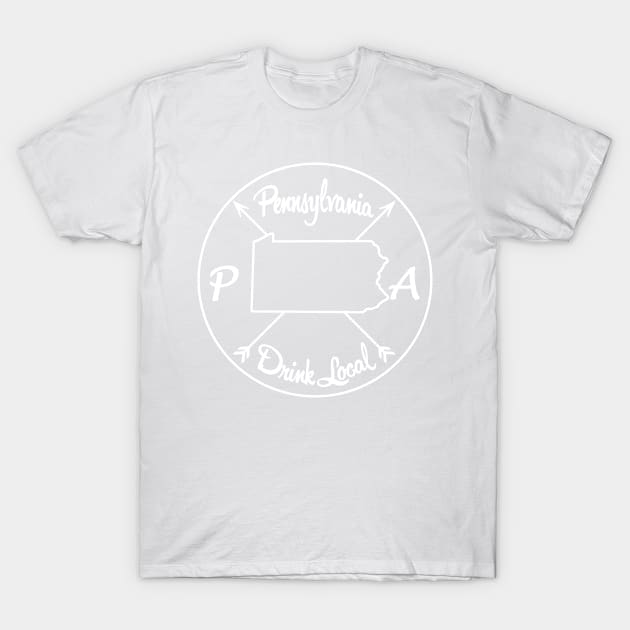 Pennsylvania Drink Local PA T-Shirt by mindofstate